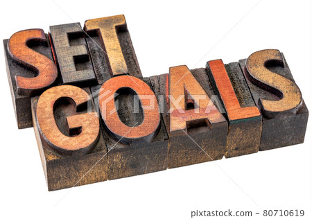 set goals abstract in wood type set goals abstract in wood type 80710619