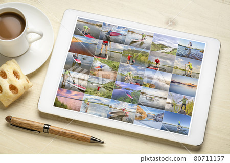 stand up paddling on lakes and rivers in Colorado 80711157