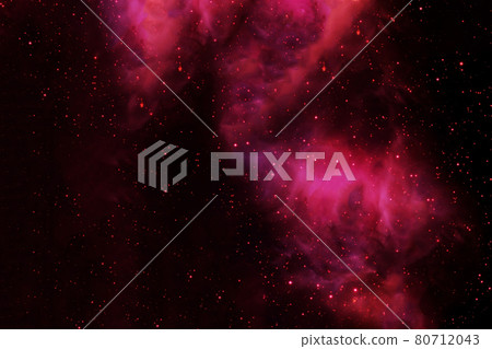 Red space nebula. Elements of this image were furnished by NASA. 80712043