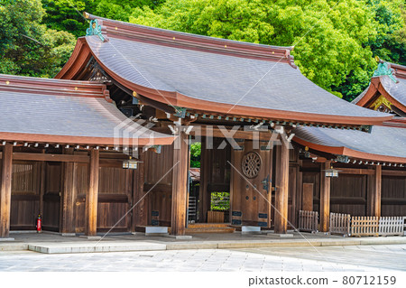 Cityscape of Tokyo Scenery around Meiji Jingu 80712159