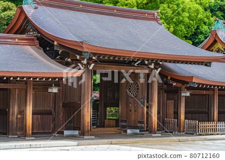 Cityscape of Tokyo Scenery around Meiji Jingu 80712160