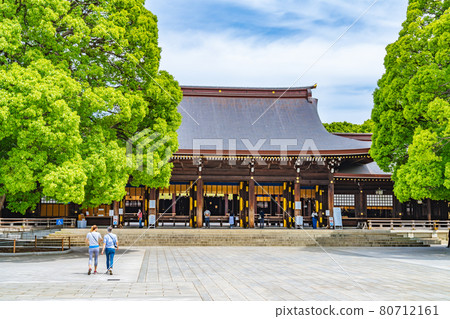 Cityscape of Tokyo Scenery around Meiji Jingu 80712161