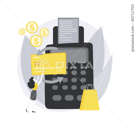 Payment processing abstract concept vector illustration. 80712703