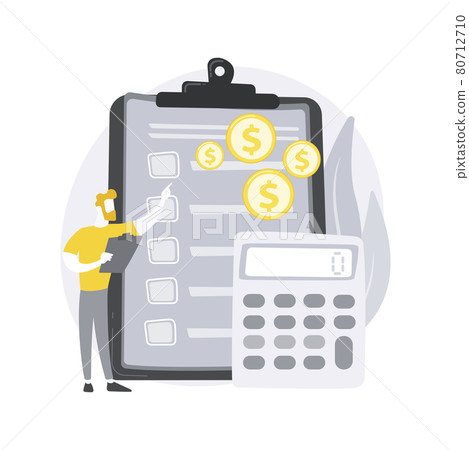 Budget planning abstract concept vector illustration. Budget planning abstract concept vector illustration. 80712710