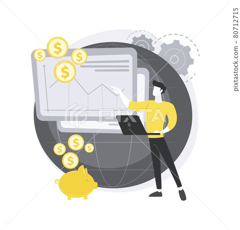 Financial adviser abstract concept vector illustration. Financial adviser abstract concept vector illustration. 80712715