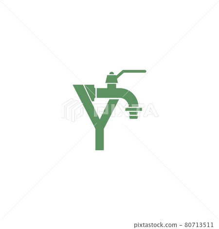 Faucet icon with letter Y logo design vector Faucet icon with letter Y logo design vector 80713511