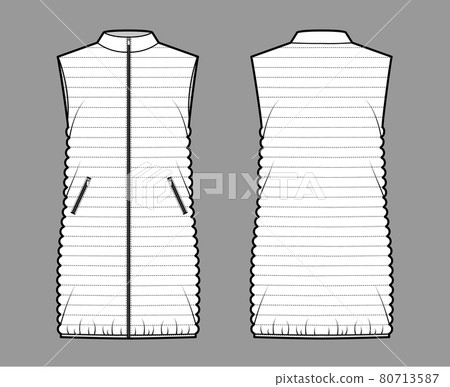 Down vest puffer waistcoat technical 
