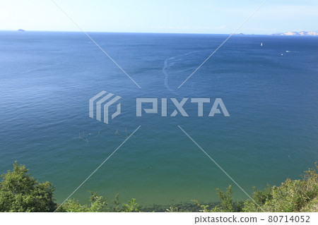 從山上眺望瀨戶內海和播磨灘 從山上眺望瀨戶內海和播磨灘 80714052