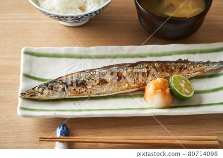 鹽烤秋刀魚 80714098