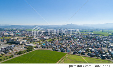 《Iwate Prefecture》 Cityscape of Yahaba Town 《Iwate Prefecture》 Cityscape of Yahaba Town 80715664