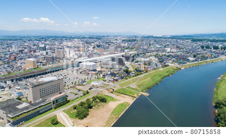 《Iwate Prefecture》 Cityscape of Kitakami City 《Iwate Prefecture》 Cityscape of Kitakami City 80715858