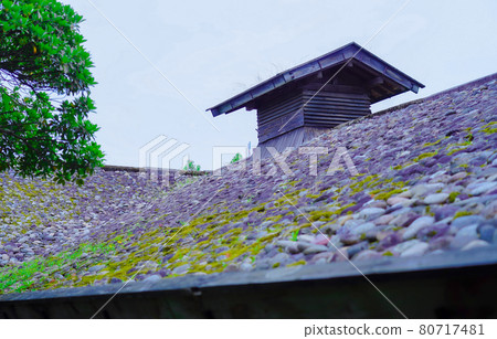 Kyukazama's stone roof, former Kazama family residence, Tsuruoka City, Yamagata Prefecture 80717481