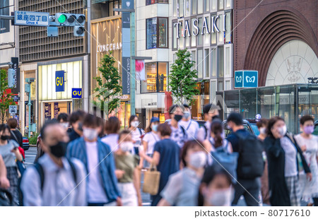 日本東京市容 4,166 人，創歷史新高。奧運期間銀座人多“瘋”=8月4日 80717610