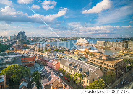 Downtown Sydney skyline in Australia Downtown Sydney skyline in Australia 80717982