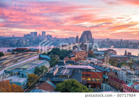 Downtown Sydney skyline in Australia Downtown Sydney skyline in Australia 80717984