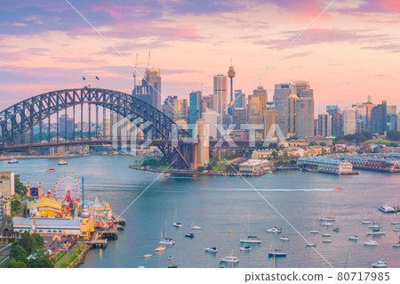 Downtown Sydney skyline in Australia Downtown Sydney skyline in Australia 80717985