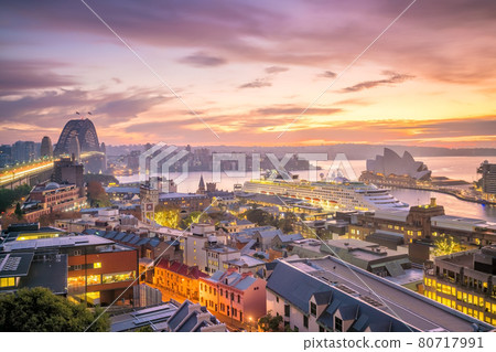 Downtown Sydney skyline in Australia Downtown Sydney skyline in Australia 80717991