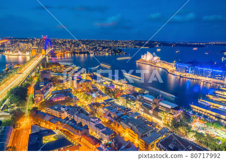 Downtown Sydney skyline in Australia Downtown Sydney skyline in Australia 80717992