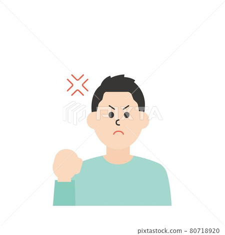 一個沒有線條的年輕人的插圖 80718920