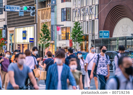 日本東京市容 4,166 人，創歷史新高。奧運期間銀座人多“瘋”=8月4日 80719236