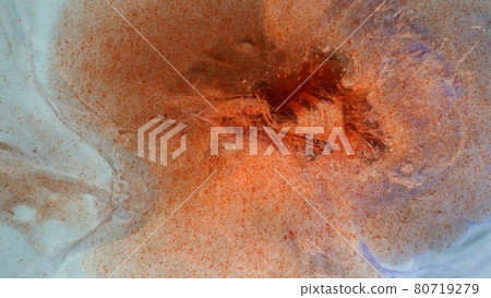Red spots on a blue-white background. Explosion. Red spots on a blue-white background. Explosion. 80719279