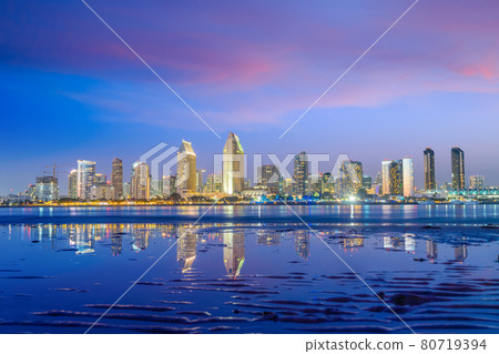 Downtown San Diego skyline in California, USA Downtown San Diego skyline in California, USA 80719394