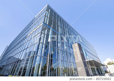 Toyama International Conference Center in fine weather, Toyama City, Toyama Prefecture 80720002