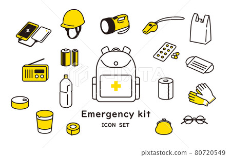 防災項目圖標集 80720549