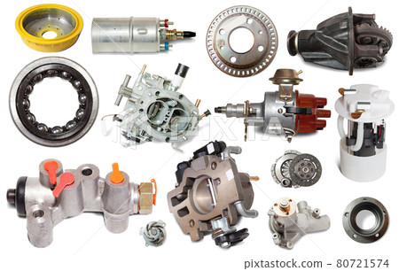 set of details for car isolated set of details for car isolated 80721574