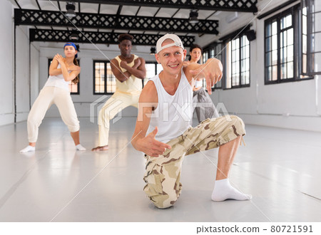 dancers training in a dance studio dancers training in a dance studio 80721591