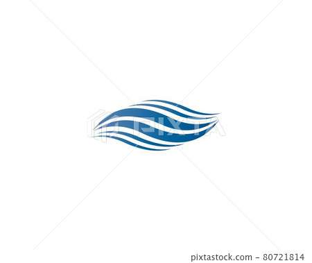 Water wave logo illustration Water wave logo illustration 80721814