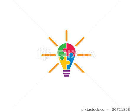 Puzzle logo template 80721898