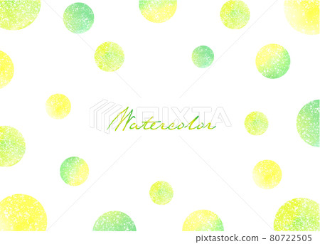 具有水彩質感的清新圓點框 80722505