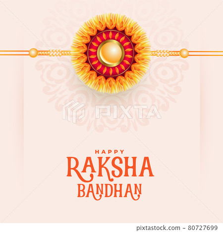 raksha bandhan wishes card with realistic rakhi raksha bandhan wishes card with realistic rakhi 80727699