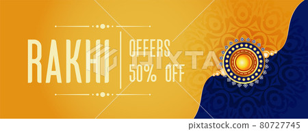 rakhi sale banner for raksha bandhan festival 80727745