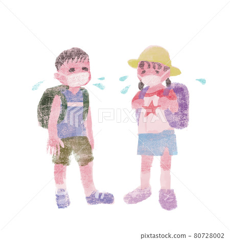 Elementary school students who are likely to suffer from heat stroke Elementary school students who are likely to suffer from heat stroke 80728002