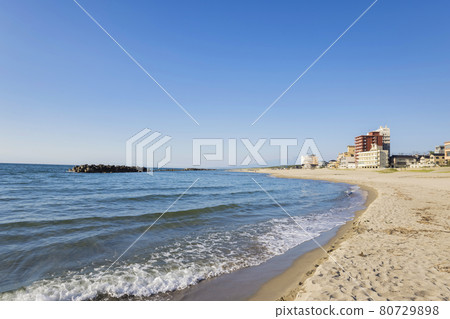 Yamagata Prefecture Yunohama Onsen and Yunohama Beach 80729898