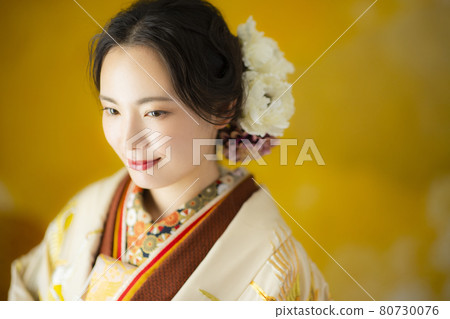 Color Uchikake: Brown total aperture 80730076