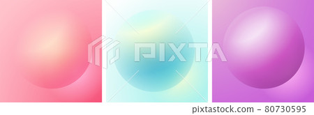 Gradient futuristic sphere. Pastel abstract background for fashion trend poster Gradient futuristic sphere. Pastel abstract background for fashion trend poster 80730595