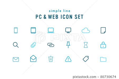 PC and WEB icon set Business Simple Internet Smartphone PC Mark Picto PC and WEB icon set Business Simple Internet Smartphone PC Mark Picto 80730674