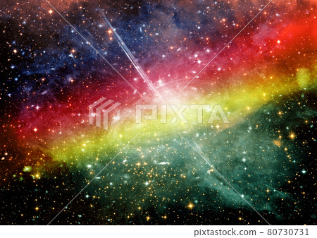 galaxy in a free space. 3D rendering 80730731