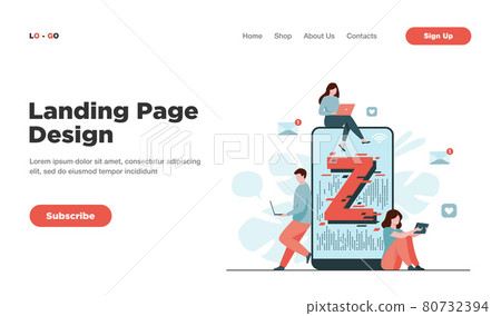 Virtual tiny people messaging in social media 80732394