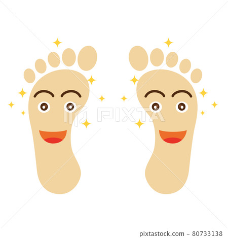 Anthropomorphic smile healthy sole illustration | Footprints sole illustration body parts foot health health image Anthropomorphic smile healthy sole illustration | Footprints sole illustration body parts foot health health image 80733138