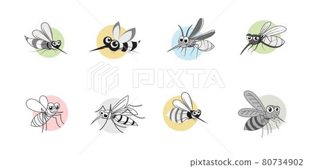 Insect mosquito icon Template vector 80734902