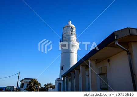 Lighthouse and building Lighthouse and building 80736616
