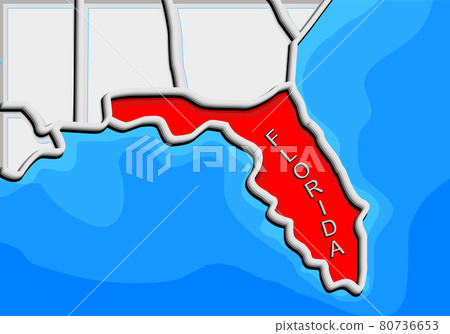 abstract florida map abstract florida map 80736653