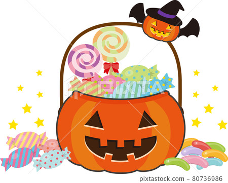 Halloween candy box with rim and stars 80736986
