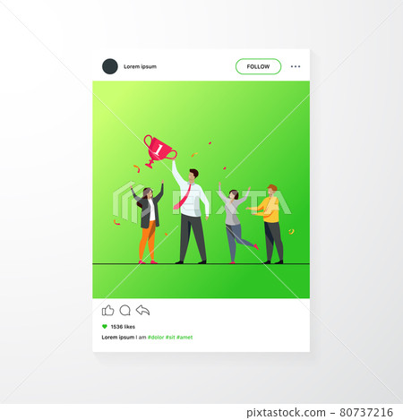 Teamwork and team success concept Teamwork and team success concept 80737216