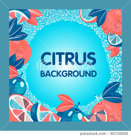 Citrus background design 80738089