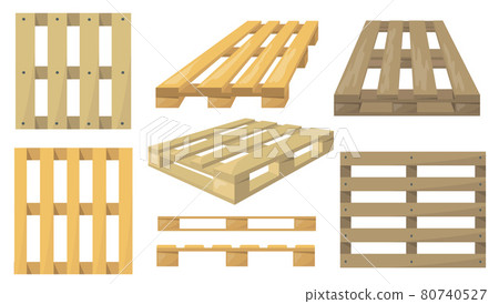 Wooden pallets set Wooden pallets set 80740527